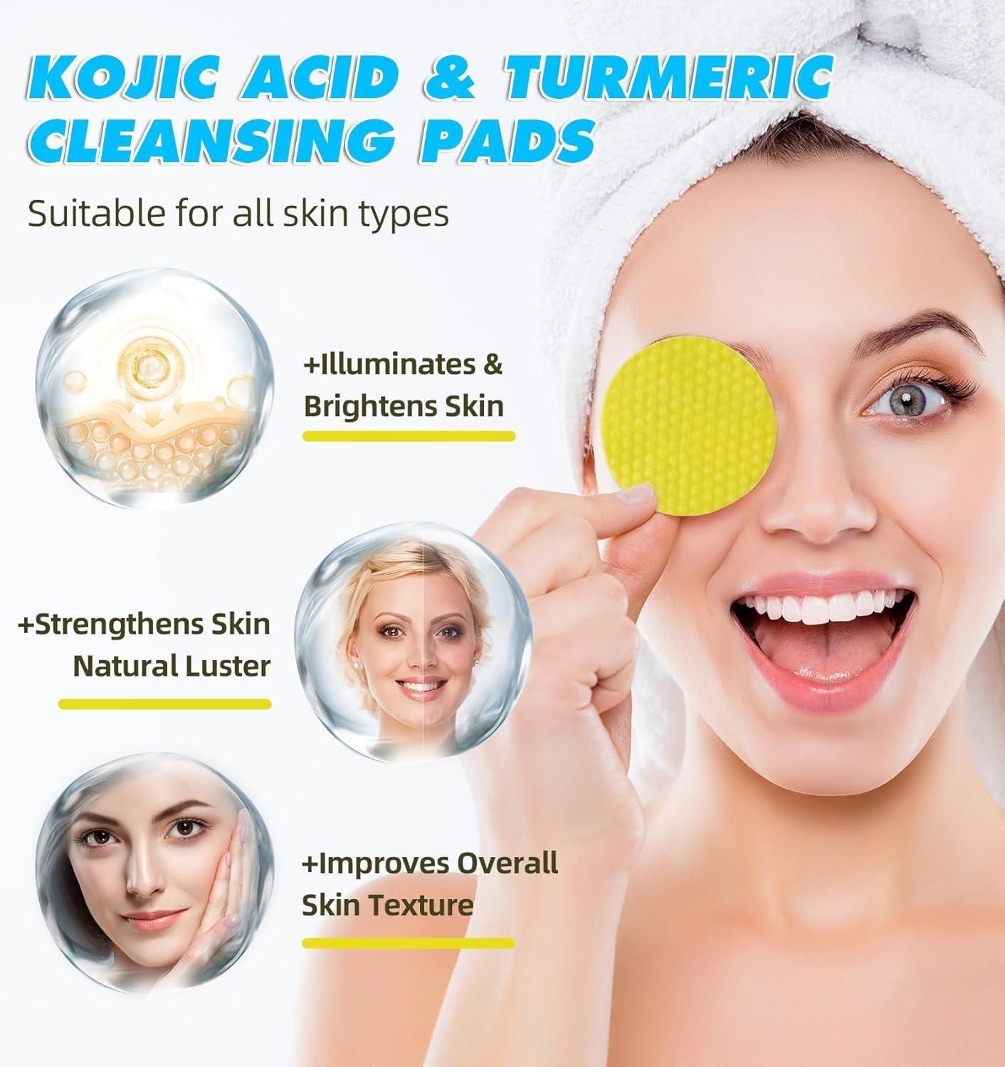 Turmeric Kojic Acid Cleansing Pads (20 Pads)