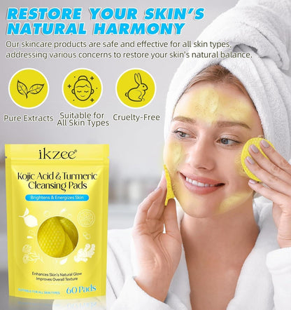 Turmeric Kojic Acid Cleansing Pads (20 Pads)