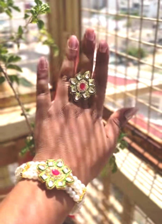 BRACELET WITH RING FOR BRIDESMAIDS RETURN GIFTS 🎁 IN HALDI AND MEHENDI CEREMONY / ANY OTHER OCCASION